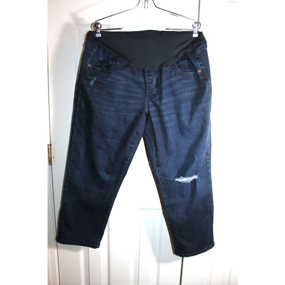 Sonoma Distressed Straight Leg Maternity Jeans sz 16 NWT